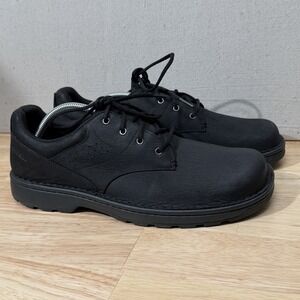 Merrell Black Leather Oxford Lace-Up Shoes - World Legend